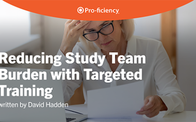 Reducing Study Team Burden with Targeted Training