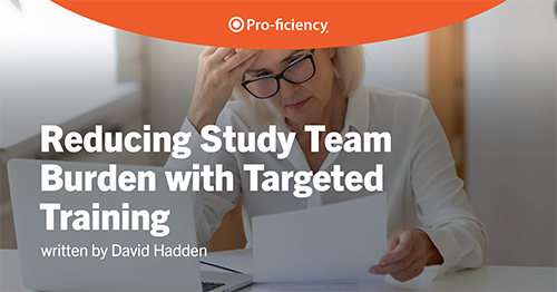 Reducing Study Team Burden with Targeted Training